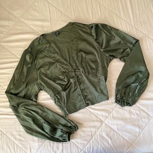 Dark Green Blouse